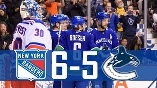 Canucks vs Rangers | Highlights | Feb. 28, 2018 [HD]