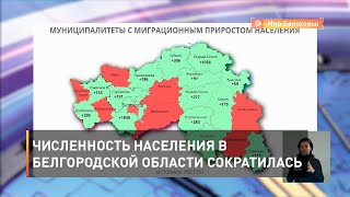 Численность населения в Белгородской области сократилась