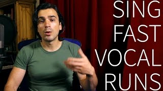 How to sing fast vocal runs!