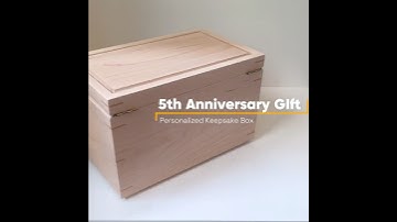 5th Anniversary Gift | Personalized Keepsake Box #shorts