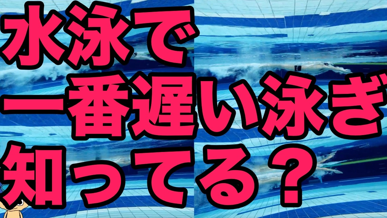 【水泳】4種目比較【スピードが出る要素】速く泳ぐ秘訣