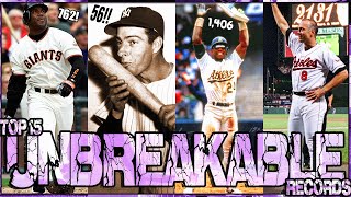 TOP 15 MLB UNBREAKABLE CAREER RECORDS!! - Ridiculous UNTOUCHABLE Numbers!!