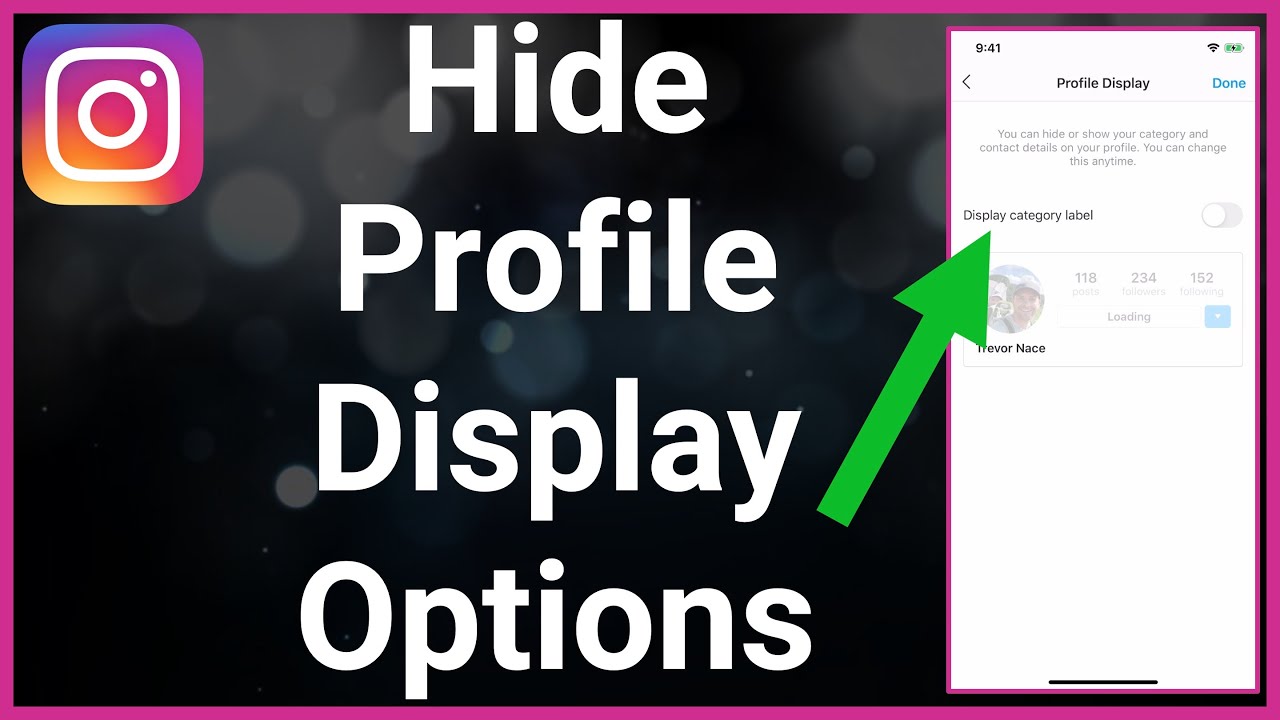 Instagram Profile Options - Hide / Show Your Category Label & Contact ...