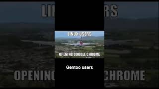 I know it's a stereotype but Gentoo users be like this fr #funny #linux