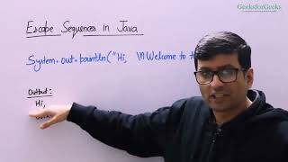 14.  Escape Sequences in Java 14 Java Programming Course Escape Sequences