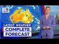 Australia Weather Update: Showers expected for most parts of the east coast | 9 News Australia
