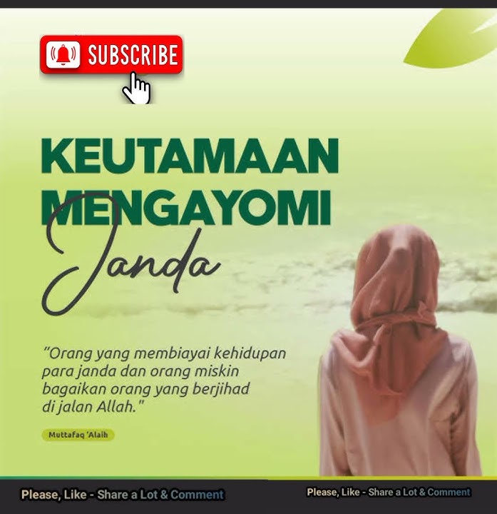 Keutamaan Menyantuni Janda Yang Punya Anak Yatim: Ustadz Khalid Basalamah