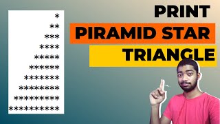 Print Pyramid Star Pattern Triangle in Java || Star Pattern Logic ||Easy Way to solve any Pattern