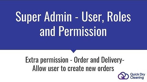 Super Admin - User, Role and Permission- Extra permission-Allow user to create new orders