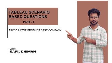 Tableau Scenario based Interview Questions & Answer- 3 | Latest Product Base Companies Questions