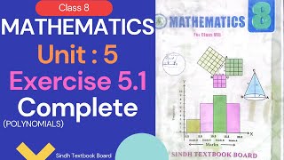 Exercise 5.1 Class 8 Mathematics Sindh textbook | Class viii Mathematics