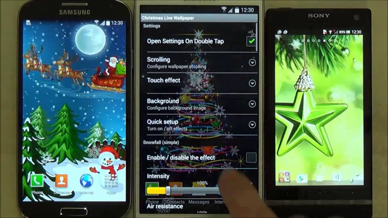 Christmas live wallpaper for Android phones and tablets