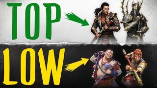 TIER-LIST Shadow fight Arena | BEST AND WORST CHARACTERS Shadow fight Arena