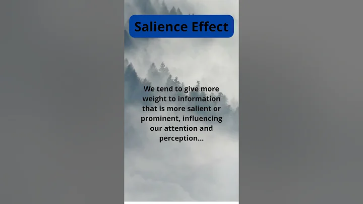 Salience Effect #ashortaday #youtube #youtubeshorts