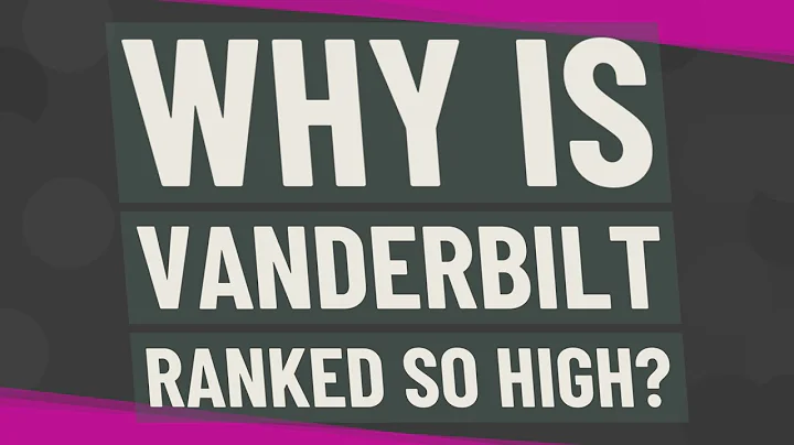 Why is Vanderbilt ranked so high?
