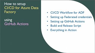 Azure Data Factory CI/CD with GitHub Actions