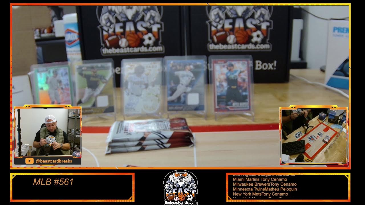 BEAST SPORTS CARD BREAKS Series 1 Release Day MLB 557, MLB 558, MLB 560, MLB 561