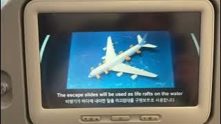 Korean Air Airbus A380-800 safety video with SuperM