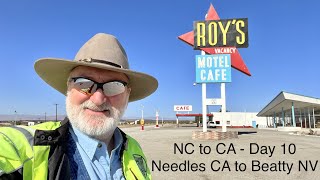 Day 10 - NC to CA on our Gold Wing. Needles CA to Beatty NV via Roy's in Amboy and Death Valley screenshot 1