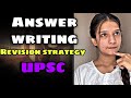 UPSC *Answer Writing* and revision time 🫢| mains preparation for upsc| upsc aspirant daily schedule
