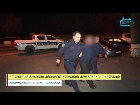 არასრულწლოვნის ქორწინების იძულების ბრალდებით 1 პირი დააკავეს