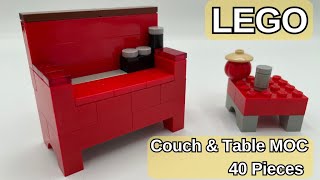 LEGO MOC Couch & Side Table