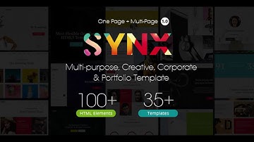 Synx - Creative Multi-purpose HTML5 Template | Themeforest Website Templates and Themes