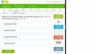 IXL Precalculus B.4 Dilations of functions