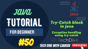 Exception Handling using Try-Catch in java | Methods to print Exception Information | Tutorial #50