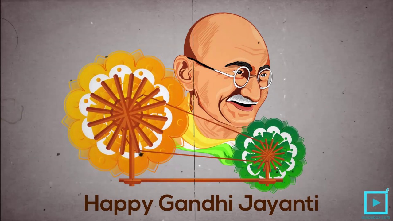 Gandhi animation video  mahatma gandhi creative design  Alpasbox