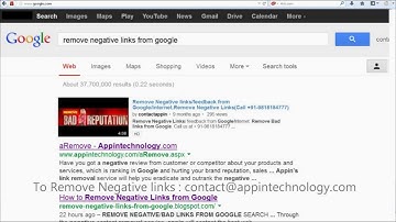 Reputation Management.How to Remove Negative Links from Google?Online Reputation Management