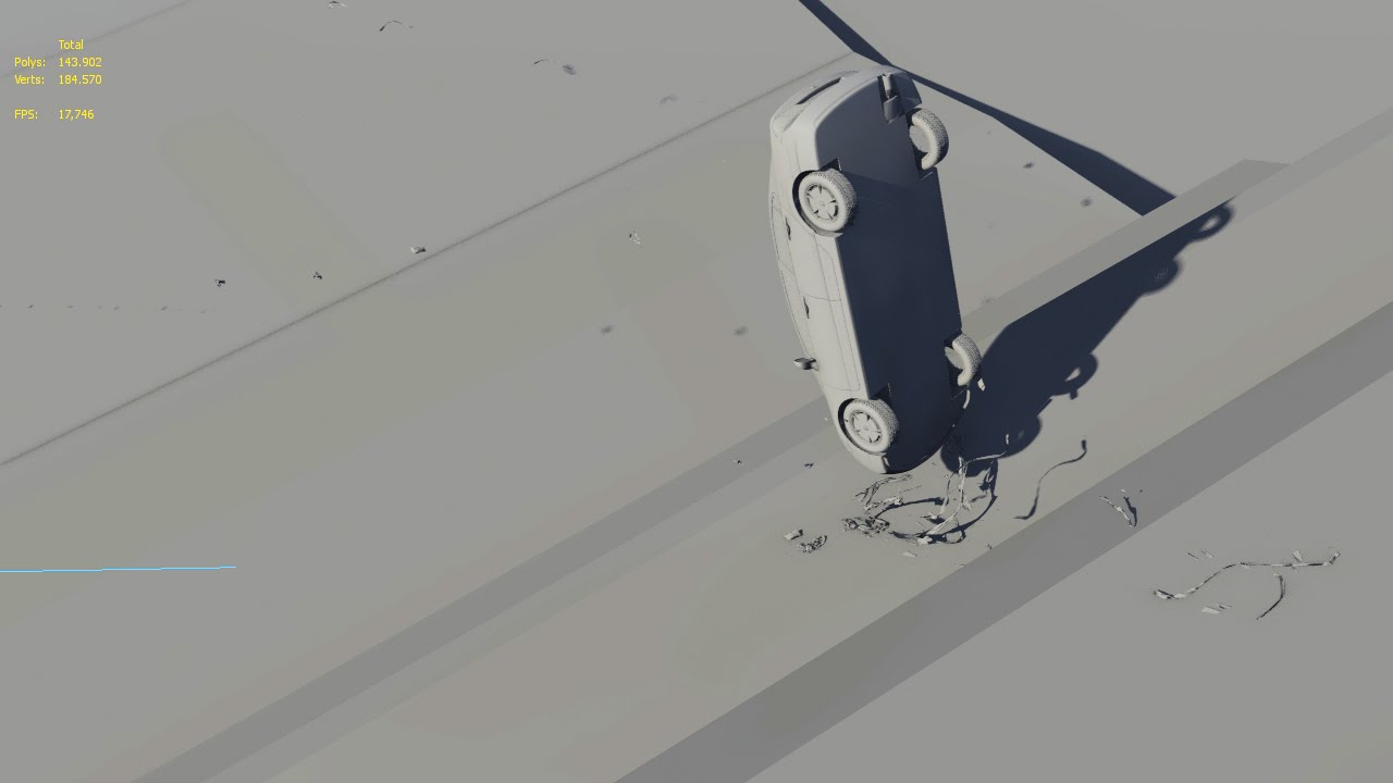 3ds max Car Crash Test Scene - YouTube