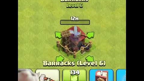 Barracks Level 1 To Max | Clash Of Clans #shorts