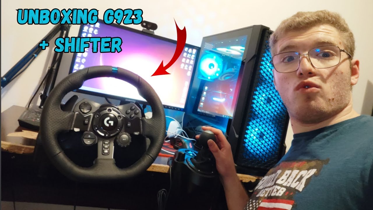 UNBOXING LOGITECH G923+SHIFTER Уникално яккккк!!!