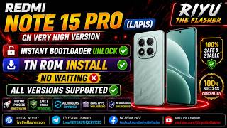 REDMI NOTE 15 PRO VERY HIGH VERSION INSTANT BOOTLOADER UNLOCK & TN ROM INSTALL✅🆗NO WAITING❌ screenshot 4