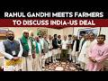 Rahul Gandhi Meets Farmers On India-US Deal. "Stage-Managed," Says BJP
