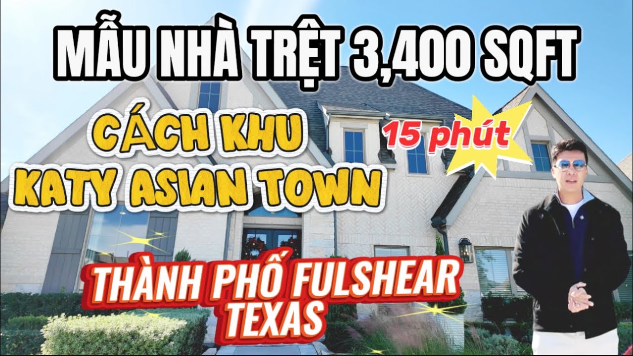 #5⭐️MẪU NHÀ TRỆT 3,400 SQFT | CÁCH KHU KATY ASIAN TOWN 15 PHÚT | THÀNH PHỐ FULSHEAR TEXAS