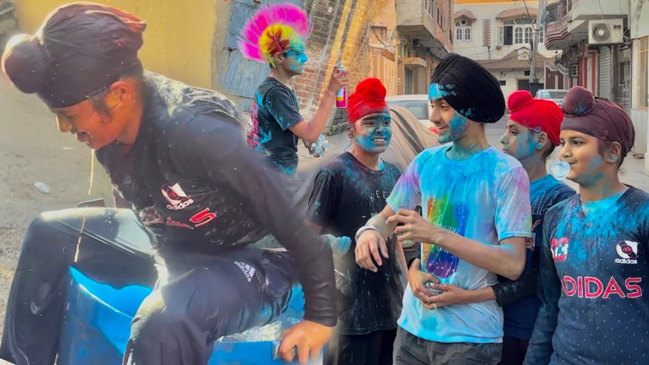 Holi Ke Din Baccho Ne Ansh Ko Balti Ke Andar Dal Diya 😱 Throwing Water On Strangers 
