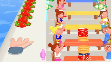 Pancake Run 🍉🍒🍎 all levels gameplay trailer Android, ios New game