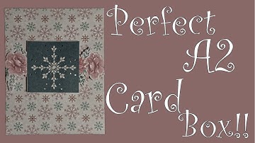 Using up that 12x12 paper pad.  The perfect easy A2 Card box. #smashpaperpad