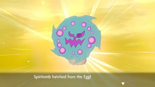 FINALLY hatched shiny Spiritomb after 800+ eggs!! I also found 2