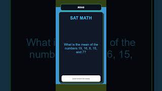SAT Math Exam Practice Question 0040 | Statistics