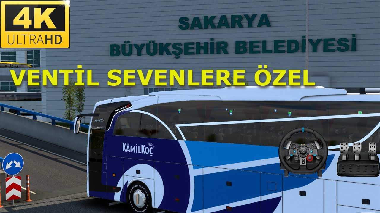 ETS 2 / OTOBÜS SEVENLERE ÖZEL / VENTİL SESİ / SAKARYA - KOCAELİ SEFERİ #ets2 #g29 #otobüs