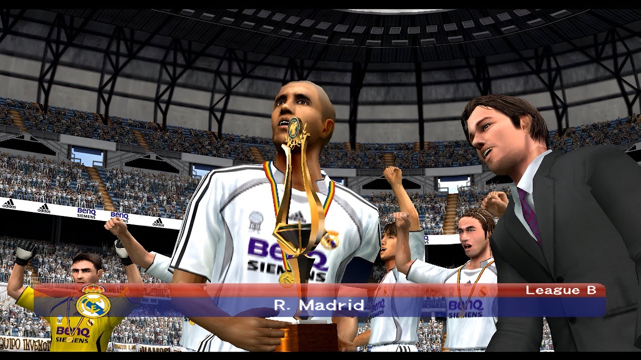 Real Madrid Campeão da La Liga: Pro Evolution Soccer 6 PS2 Master League Gameplay