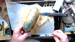 Step 2 applying keshifun, second application, Traditional kintsugi,