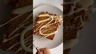 the best pumpkin bread w brown butter streusel & maple glaze!!!