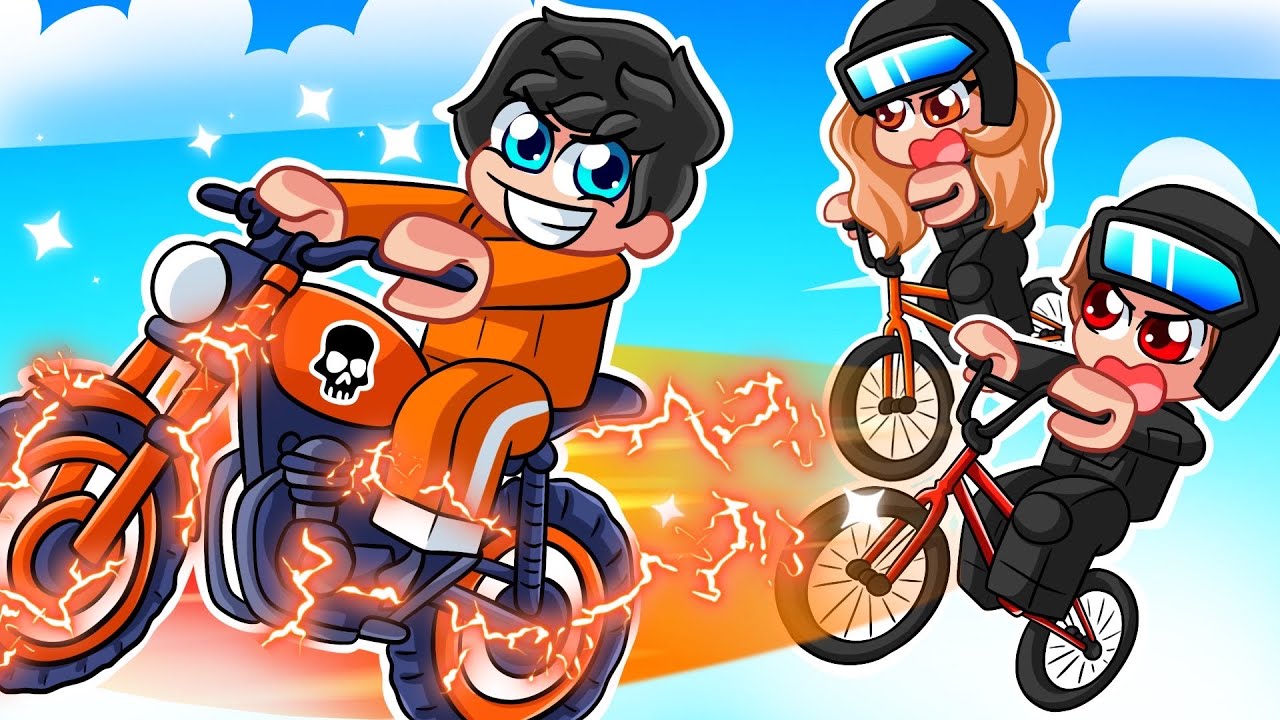 CRIMINAL vs POLICIAS CAZADORES en Roblox Bike Obby