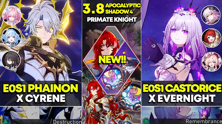 NEW Apocalyptic Shadow 4 | E0S1 Phainon x Cyrene & E0S1 Castorice x Evernight | Honkai Star Rail 3.8
