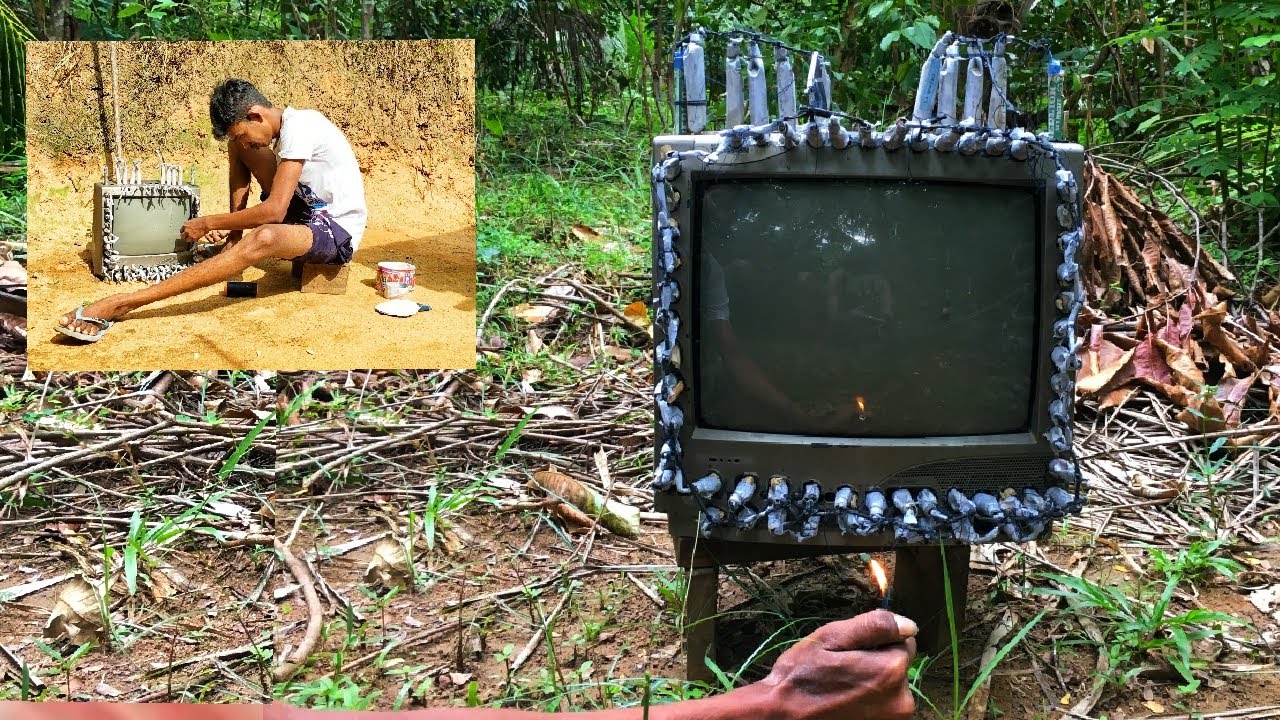 Explosion Experiment | Old Tv VS Firecracker Experiment | Fireworks VS Television | Tv Experiment 🔥