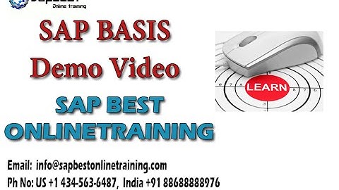 SAP BASIS ONLINE TRAINING | BASIS TRAINING VIDEOS | BASIS TUTORIALS